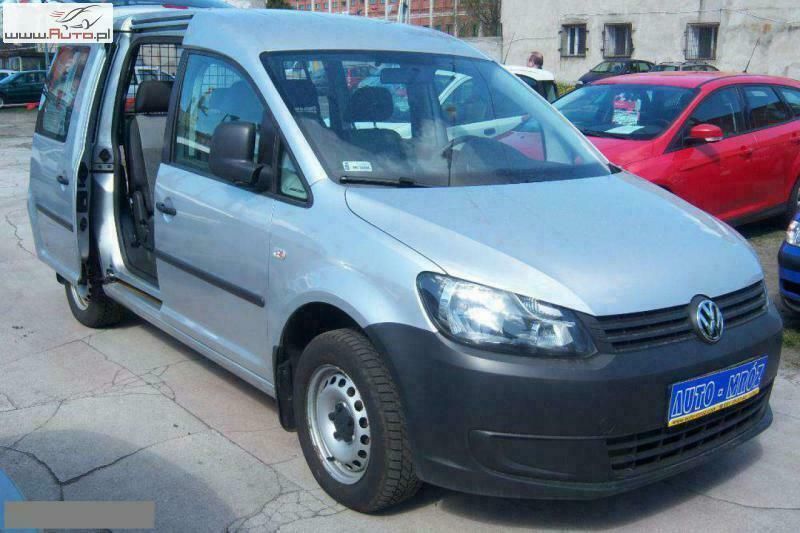 Srebrny (metalik) Używany 2010 VW Caddy Minivan | 33 900 zł (Uczciwa cena) - Obraz 1/4