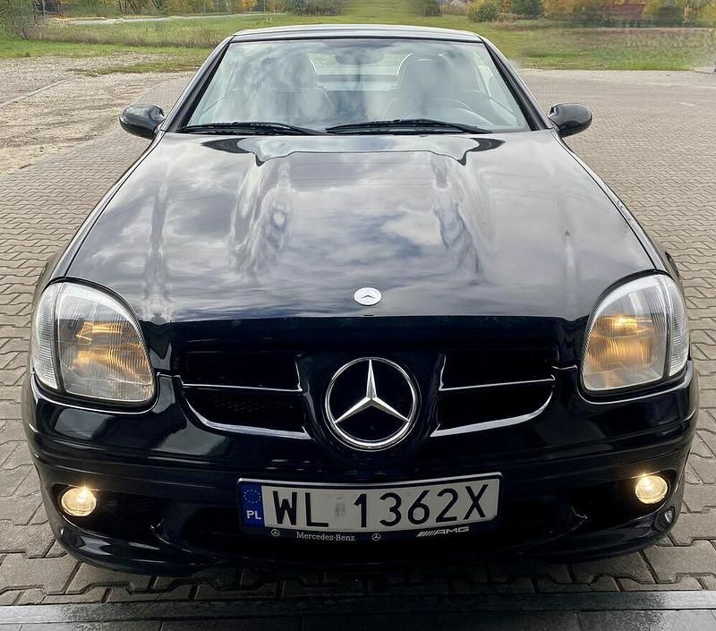 Czarny Używany 1998 Mercedes SLK200 Kabriolet | 17 999 zł - Obraz 1/4