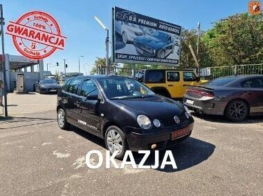 Czarny Używany 2004 VW Polo Hatchback | 8490 zł (Dość drogi) - Obraz 1/4