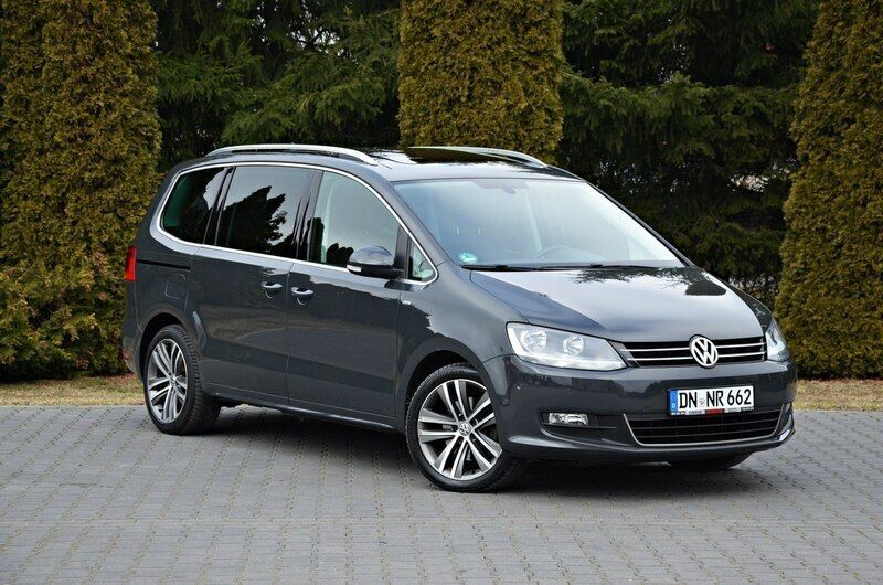 Szary Używany 2013 VW Sharan Minivan | 48 900 zł - Obraz 1/4