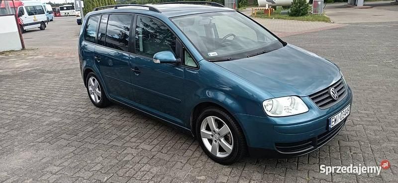 Zielony Używany 2005 VW Touran Minivan | 12 000 zł - Obraz 1/4