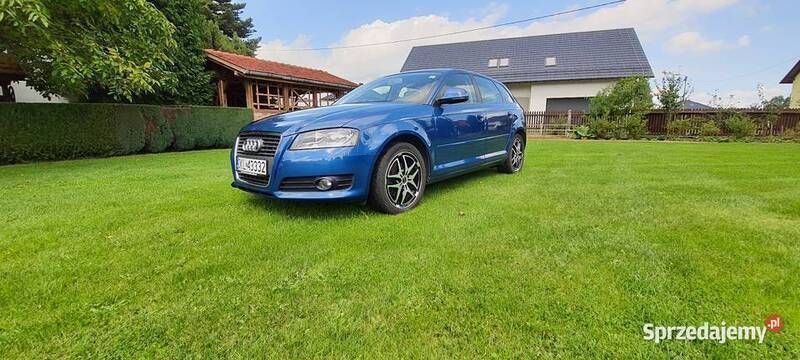 Niebieski Używany 2009 Audi A3 Sportback Hatchback | 25 500 zł - Obraz 1/4