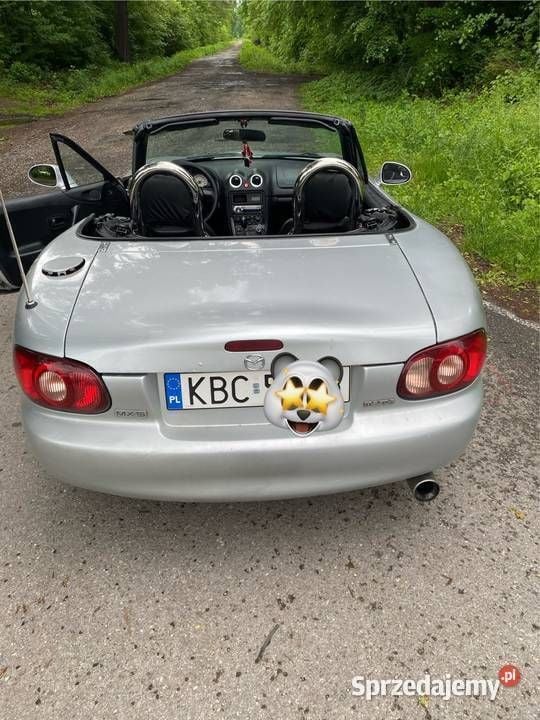 Srebrny Używany 1998 Mazda MX5 Kabriolet | 13 900 zł - Obraz 1/4