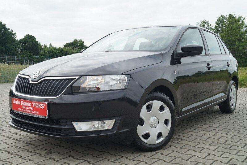 Czarny Używany 2014 Skoda Rapid Ambition Hatchback | 42 900 zł - Obraz 1/4