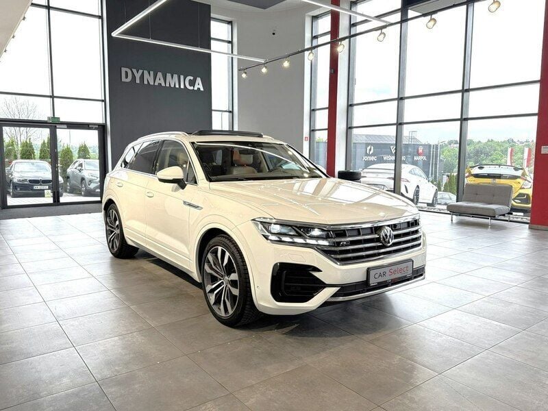 Biały Używany 2019 VW Touareg R-line SUV | 189 900 zł (Dość drogi) - Obraz 1/1