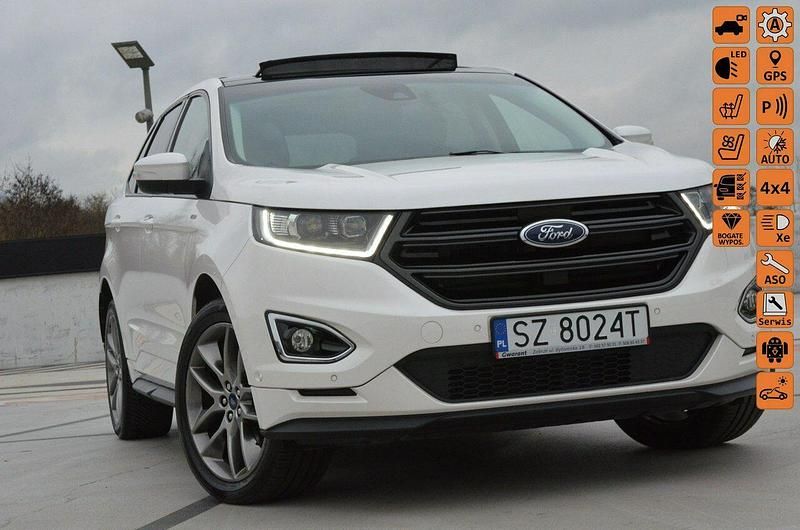 Biały Używany 2018 Ford Edge ST-Line SUV | 87 900 zł (Dobra cena) - Obraz 1/4