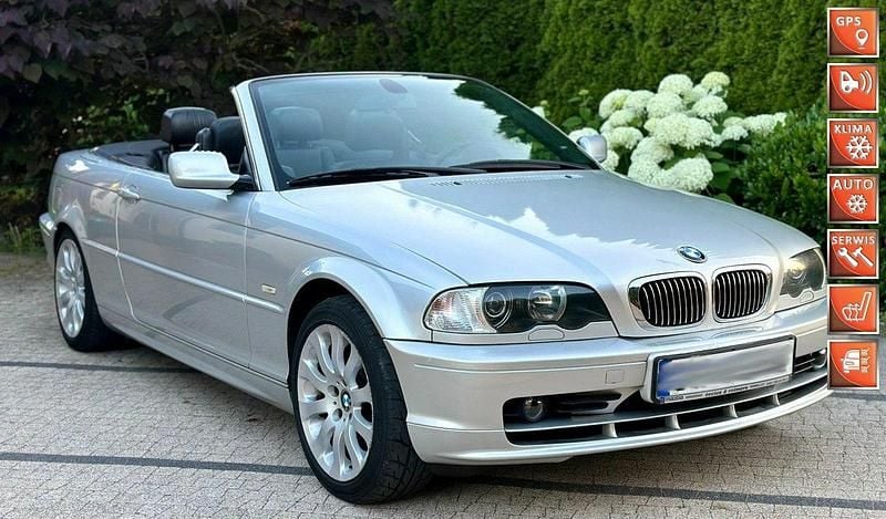 Srebrny Używany 2000 BMW 323 Cabriolet Kabriolet | 22 900 zł - Obraz 1/4