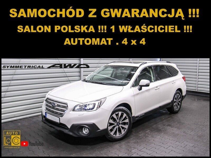 Biały (metalik) Używany 2016 Subaru Legacy Kombi | 68 888 zł - Obraz 1/4