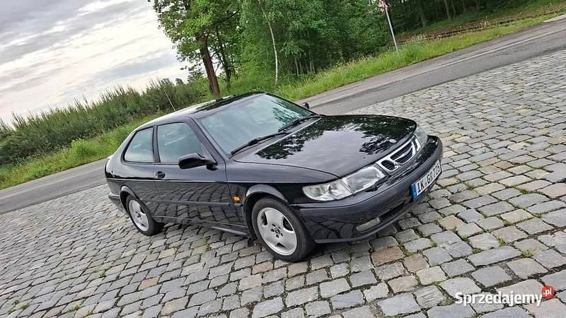 Czarny Używany 1999 Saab 9-3 Coupe | 10 900 zł - Obraz 1/4