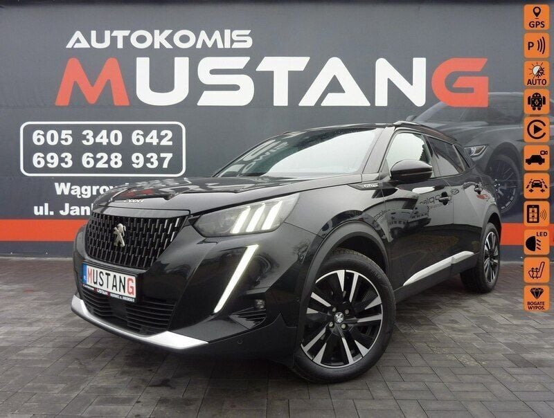 Czarny (metalik) Używany 2020 Peugeot 2008 SUV | 64 900 zł (Drogi) - Obraz 1/4
