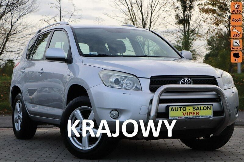 Srebrny Używany 2008 Toyota RAV4 SUV | 29 800 zł - Obraz 1/4