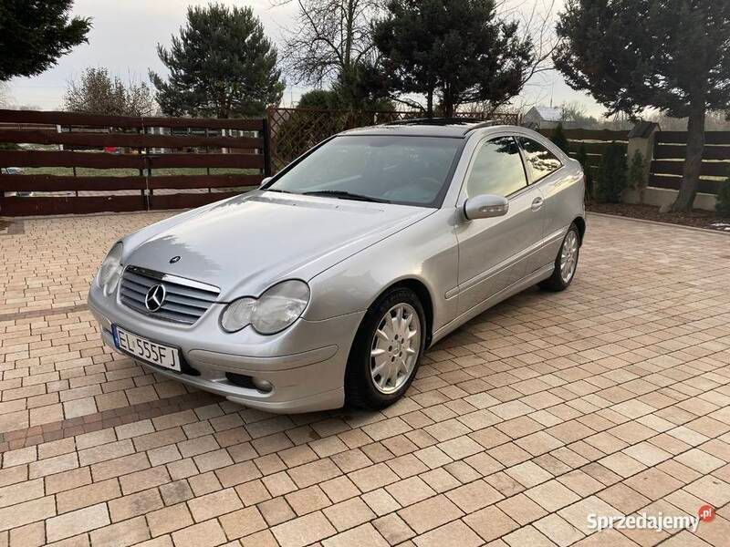 Używany Mercedes C180 2001 Srebrny Coupe