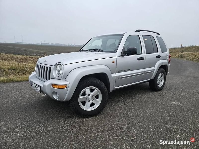 Srebrny Używany 2003 Jeep Cherokee SUV | 31 500 zł - Obraz 1/4