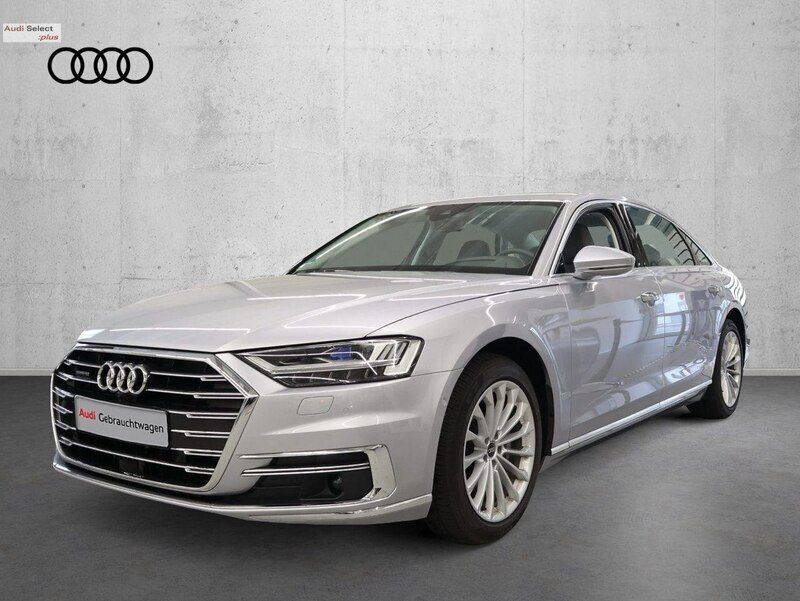 Srebrny (metalik) Używany 2021 Audi A8 Sedan/Limuzyna | 439 900 zł - Obraz 1/4