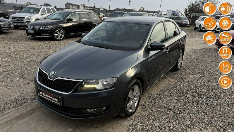 Grafitowy (metalik) Używany 2019 Skoda Rapid Sedan/Limuzyna | 38 997 zł (Uczciwa cena) - Obraz 1/4