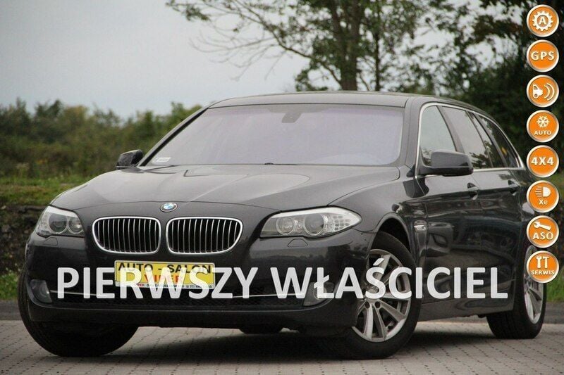 Grafitowy (metalik) Używany 2012 BMW 528 Kombi | 53 000 zł - Obraz 1/4