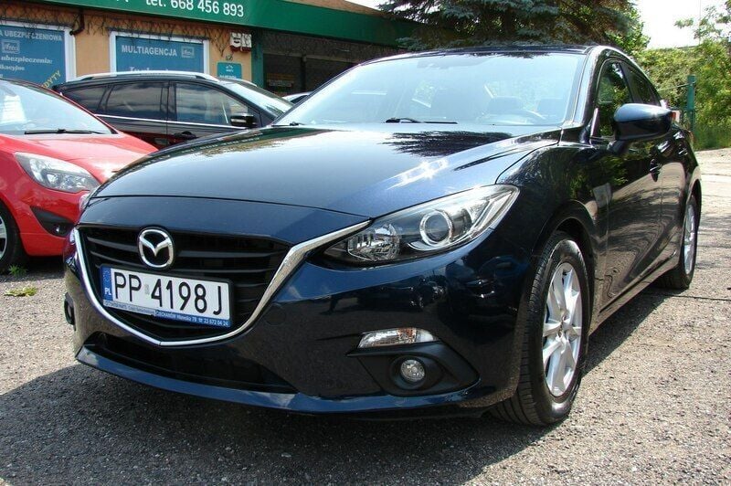 Niebieski ciemny (metalik, perła) Używany 2016 Mazda 3 Sedan/Limuzyna | 39 900 zł (Super Cena) - Obraz 1/4