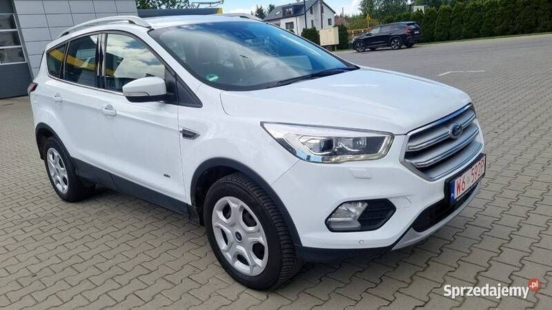 Biały Używany 2018 Ford Kuga SUV | 52 200 zł (Dobra cena) - Obraz 1/4