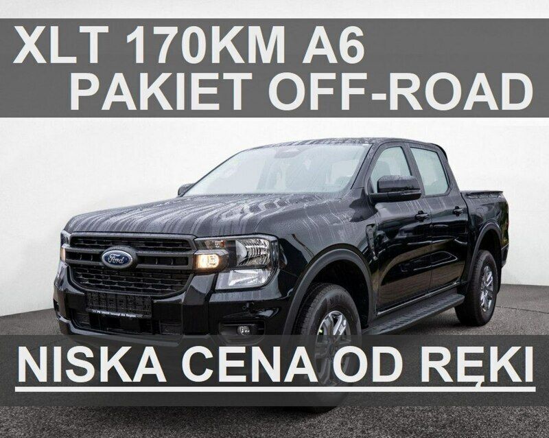 Czarny Nowe 2024 Ford Ranger XLT Pickup | 172 077 zł (Uczciwa cena) - Obraz 1/2