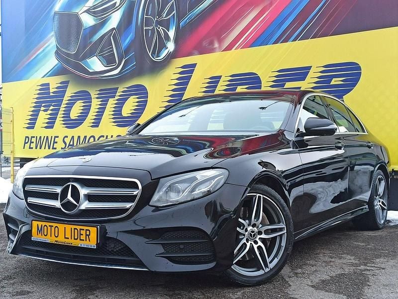 Używany Mercedes E220 AMG line 195 KM (143 kW) 2018 Czarny Sedan/Limuzyna