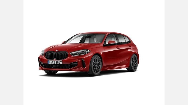 Czerwony melbourne metalizowany Używany 2022 BMW 118 Shadowline Hatchback | 99 900 zł (Uczciwa cena) - Obraz 1/3