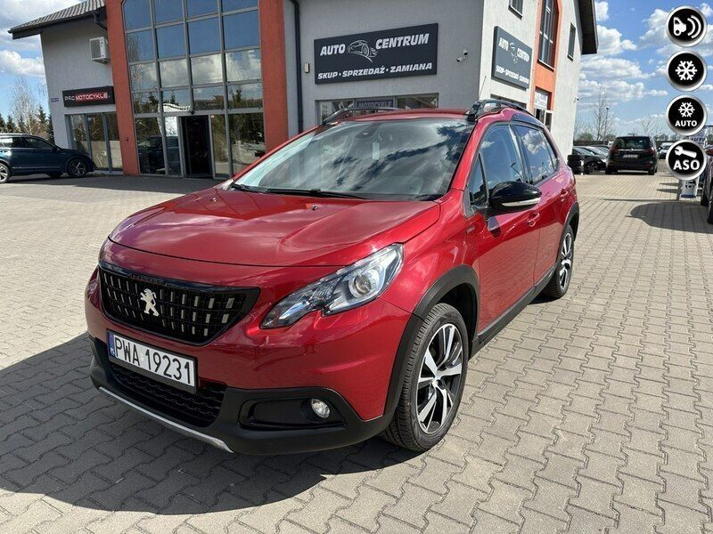 Czerwony (metalik) Używany 2018 Peugeot 2008 SUV | 39 900 zł (Dobra cena) - Obraz 1/4