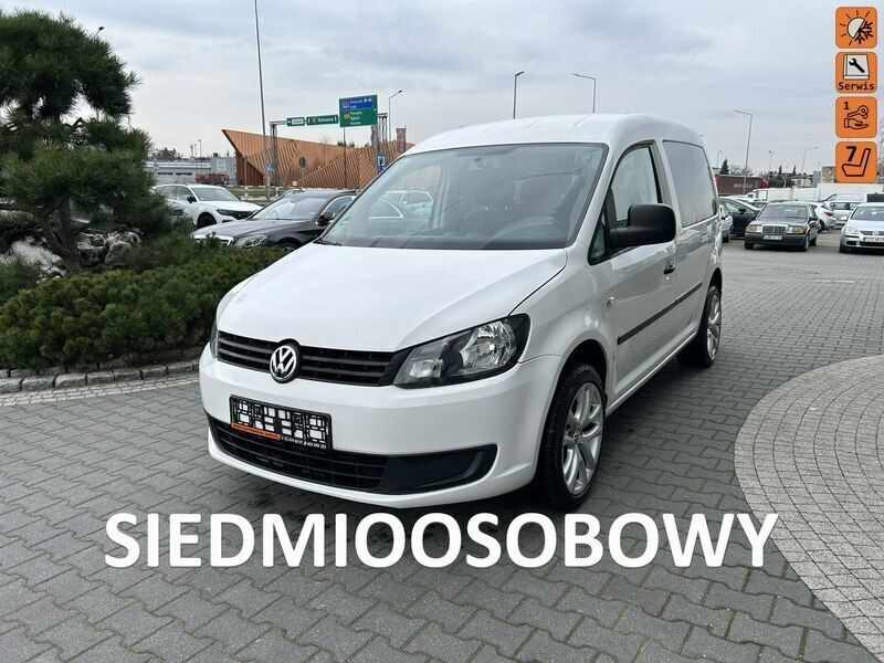 Biały Używany 2014 VW Caddy Minivan | 37 900 zł - Obraz 1/4