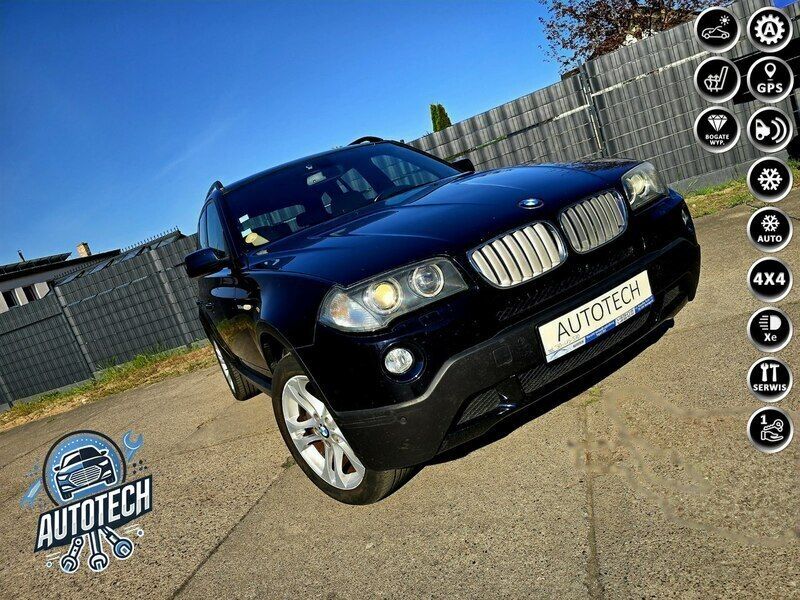 Granatowy Używany 2008 BMW X3 SUV | 36 000 zł - Obraz 1/4