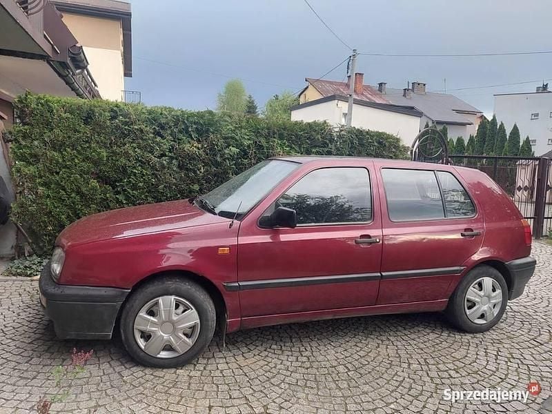 Bordowy Używany 1995 VW Golf III Hatchback | 4000 zł - Obraz 1/4