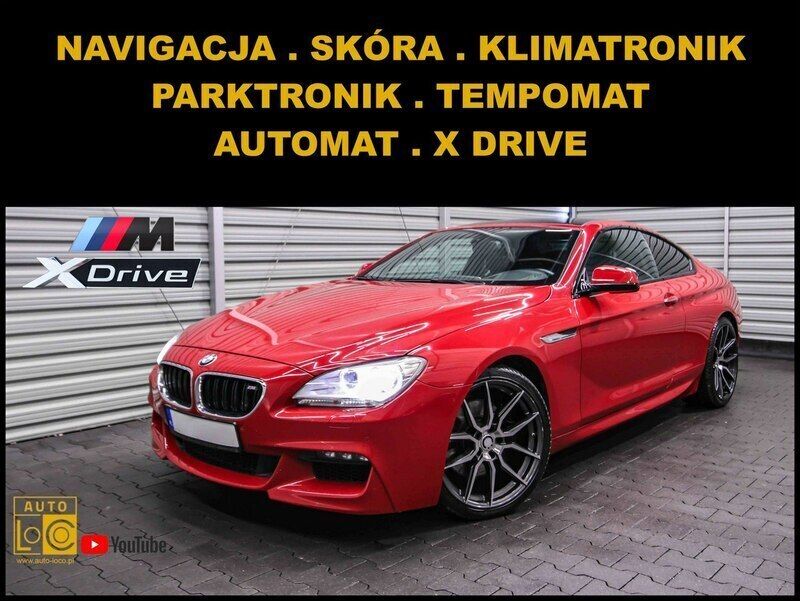 Czerwony (metalik) Używany 2013 BMW 650 Coupe | 69 888 zł - Obraz 1/4