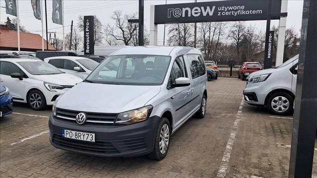 Srebrny (jasnoszary) Używany 2020 VW Caddy Comfortline Minivan | 65 000 zł (Uczciwa cena) - Obraz 1/4