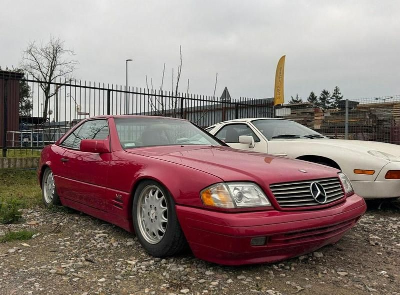Czerwony Używany 1996 Mercedes SL600 Kabriolet | 43 500 zł - Obraz 1/4