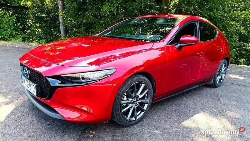 Używany Mazda 3 122 KM (89 kW) 2019 Bordowy Hatchback