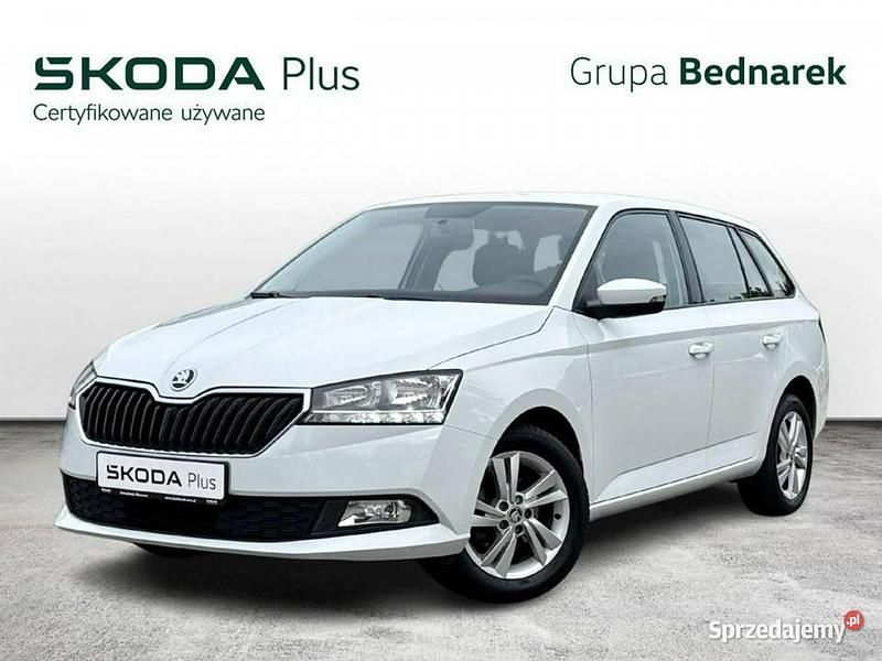 Biały Używany 2021 Skoda Fabia Hatchback | 44 900 zł (Uczciwa cena) - Obraz 1/4