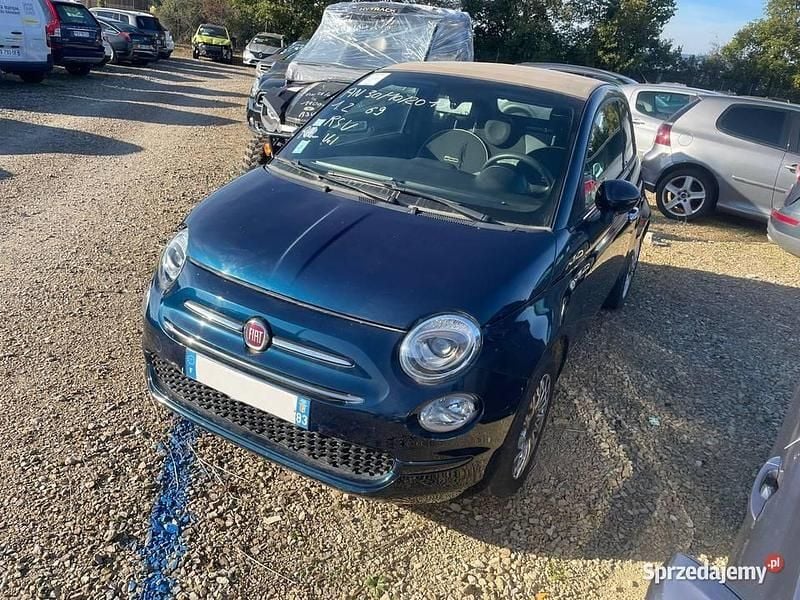 Niebieski Używany 2019 Fiat 500 Pop Hatchback | 31 000 zł - Obraz 1/4