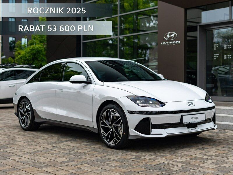 Biały Nowe 2025 Hyundai Ioniq 6 Sedan/Limuzyna | 214 200 zł - Obraz 1/4