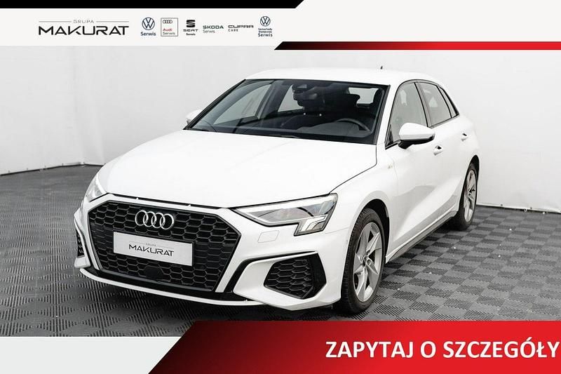 Używany Audi A3 Sportback S-Line 150 KM (110 kW) 2023 Biały (metalik) Hatchback