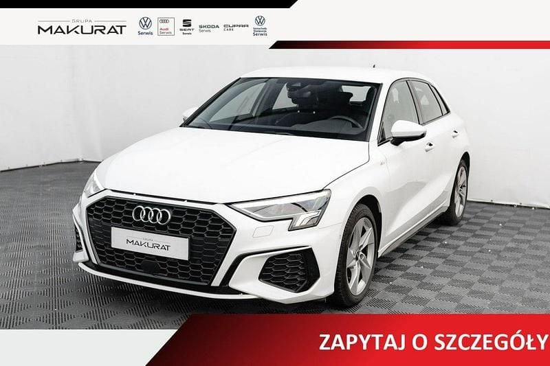 Biały (metalik) Używany 2023 Audi A3 Sportback Hatchback | 94 850 zł (Super Cena) - Obraz 1/4