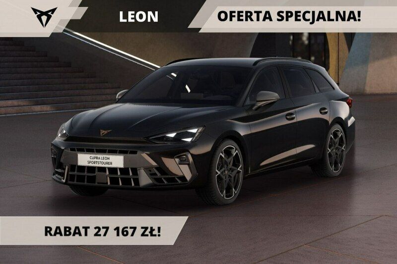 Czarny (metalik) Używany 2023 Cupra Leon Sedan/Limuzyna | 204 207 zł (Uczciwa cena) - Obraz 1/3