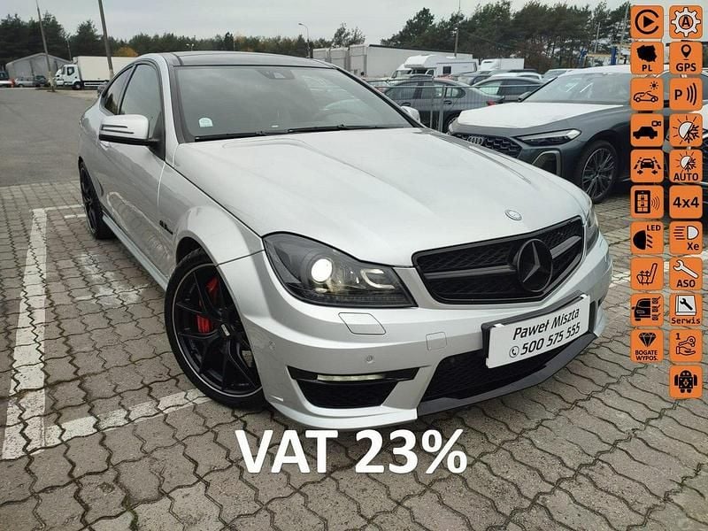 Srebrny Używany 2012 Mercedes C63 AMG AMG Coupe | 215 000 zł - Obraz 1/4