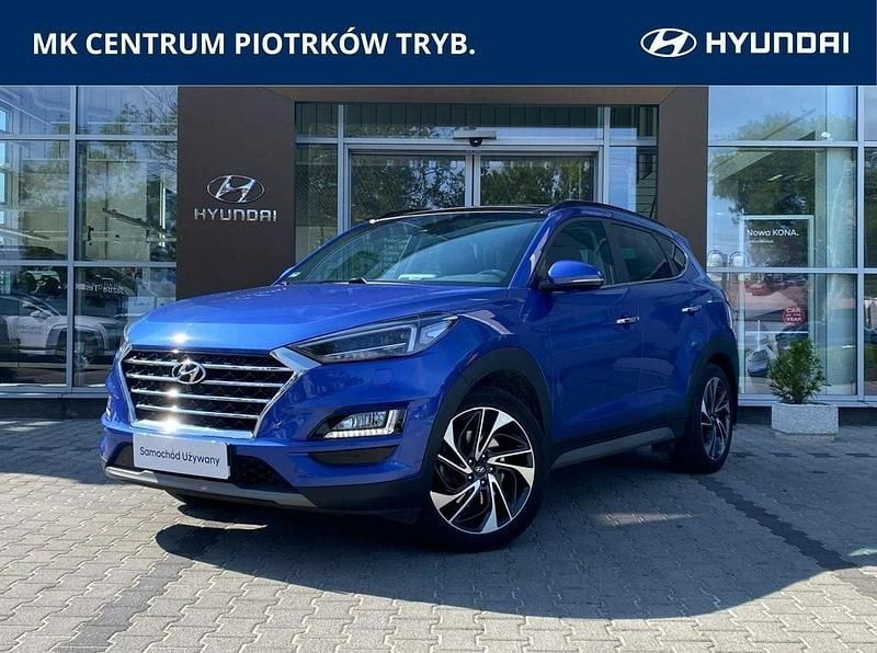 Niebieski (metalik, perła) Używany 2019 Hyundai Tucson SUV | 102 900 zł (Uczciwa cena) - Obraz 1/4
