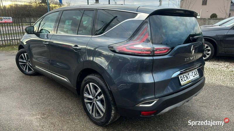 Szary Używany 2018 Renault Espace Minivan | 63 900 zł (Dobra cena) - Obraz 1/4