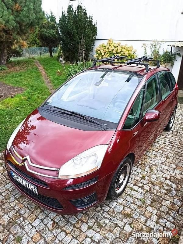 Bordowy Używany 2008 Citroën C4 Picasso Minivan | 11 900 zł (Uczciwa cena) - Obraz 1/4