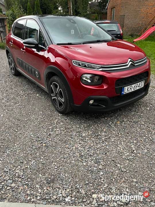 Czerwony Używany 2019 Citroën C3 Shine Hatchback | 49 900 zł (Drogi) - Obraz 1/4