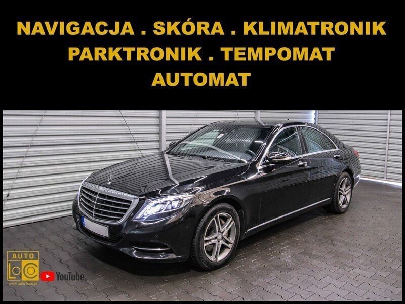 Czarny (metalik) Używany 2013 Mercedes S350 Sedan/Limuzyna | 137 777 zł - Obraz 1/4