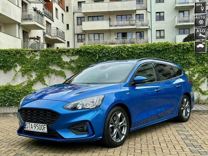 Niebieski Używany 2020 Ford Focus ST-Line Kombi | 46 500 zł (Uczciwa cena) - Obraz 1/4