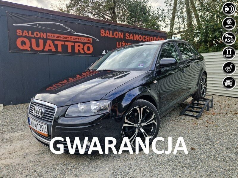 Czarny (metalik) Używany 2007 Audi A3 Hatchback | 23 900 zł (Dość drogi) - Obraz 1/4