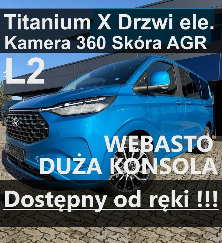 Niebieski Nowe 2025 Ford Tourneo Custom Titanium X Sedan/Limuzyna | 314 880 zł (Drogi) - Obraz 1/4