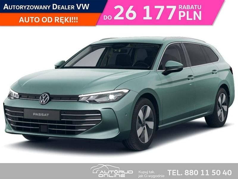 Nowe VW Passat 150 KM (110 kW) 2025 Zielony (metalik) Kombi