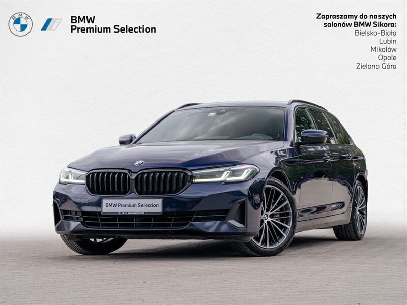 Niebieski tanzanite bmw individual metalizowany Używany 2021 BMW 540 Luxury Line Kombi | 169 900 zł - Obraz 1/3